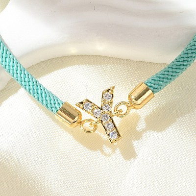 Adjustable Nylon Cord Bracelets BJEW-C096-01G-25-1