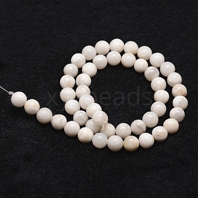 Natural White Crazy Lace Agate Bead Strands G-D840-55-6mm-1