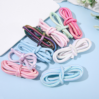 9Pcs 9 Colors Round PU Leather Cord OCOR-SC0001-16-1