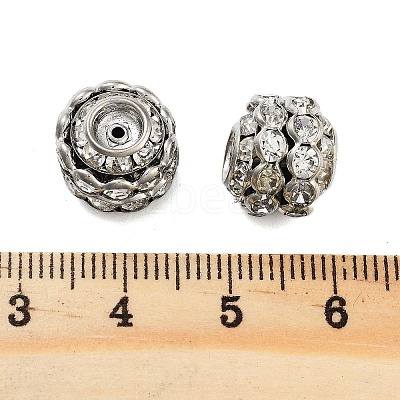 Rack Plating Brass Crystal Rhinestone Beads KK-S379-28P-1