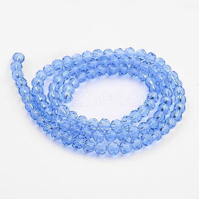Transparent Glass Bead Strands X-GLAA-G013-8mm-25-1