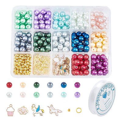 DIY Stretch Bracelet Making Kits DIY-SC0010-77-1