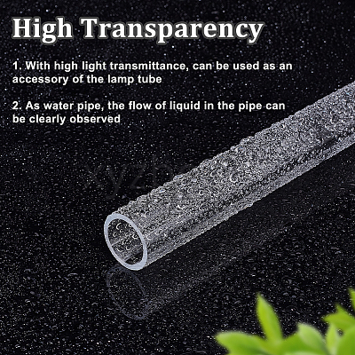 Transparent Acrylic Pipe AJEW-WH0475-51N-1