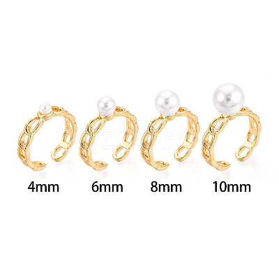 Brass Cup Peg Ring Settings KK-N274-32G-1