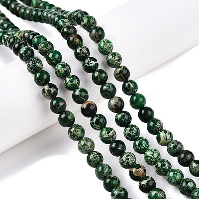 Natural Imperial Jasper Beads Strands G-N342-63B-1