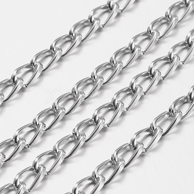 Silver Color Aluminum Twisted Chains Curb Chains X-CH001Y-15-1