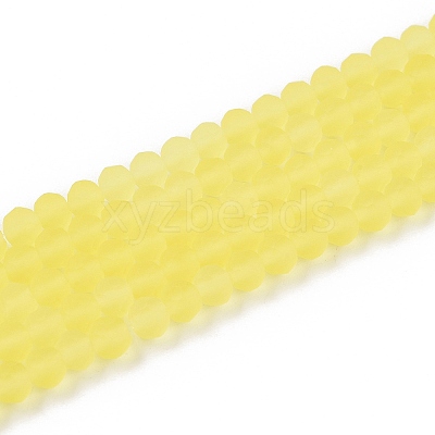 Transparent Glass Beads Strands EGLA-A044-T4mm-MD29-1