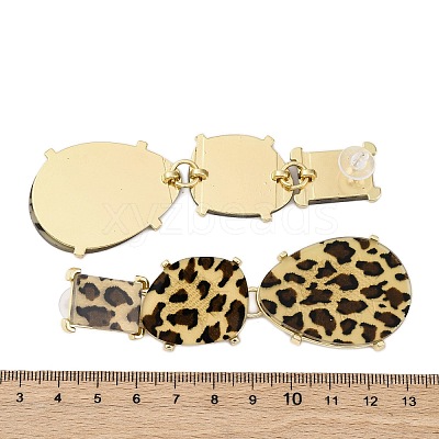Alloy acrylic Dangle Stud Earrings EJEW-M075-01G-02-1