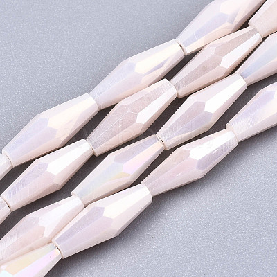 Electroplate Glass Beads Strands EGLA-S194-03A-A01-1