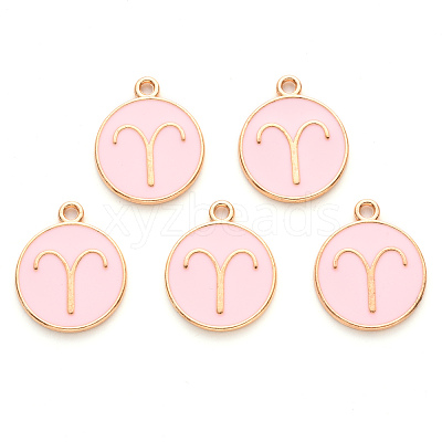Alloy Enamel Pendants ENAM-S124-01A-09A-1