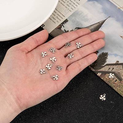 Tarnish Resistant 304 Stainless Steel Charms STAS-J014-12-1