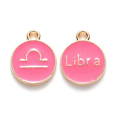 Alloy Enamel Pendants X-ENAM-S124-01A-03K-1