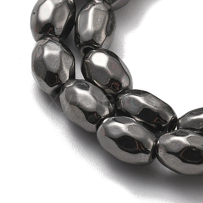 Synthetic Magnetic Hematite Beads Strands G-P518-07-1