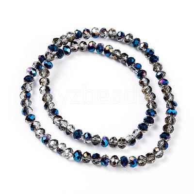 Electroplate Transparent Glass Beads Strands EGLA-A034-T4mm-Z01-1