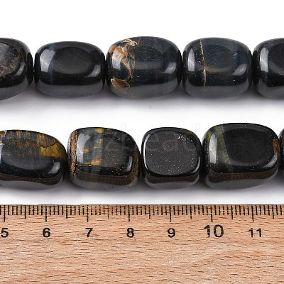 Natural Blue Tiger Eye Beads Strands G-H331-B01-1