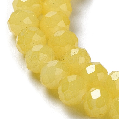 Baking Paint Imitation Jade Glass Bead Strands DGLA-A034-J2MM-A-1