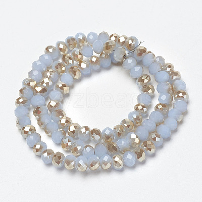 Electroplate Glass Beads Strands EGLA-A034-J4mm-K06-1