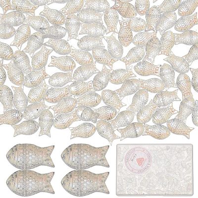DIY Fish Beaded Stretch Bracelet Making Kit GLAA-SC0001-77A-1