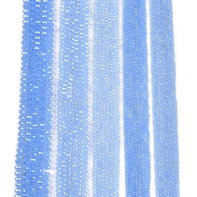 Electroplate Glass Beads Strands EGLA-A044-J6mm-A03-1