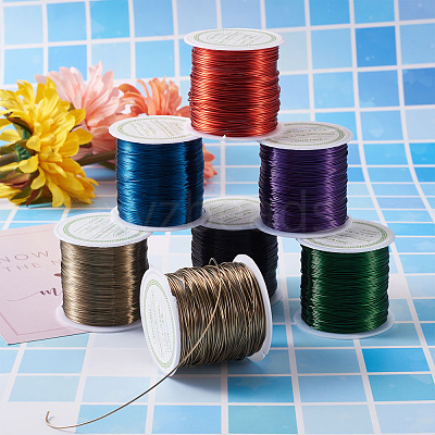 Round Copper Beading Wire for Jewelry Making YS-TAC0004-0.3mm-06-1