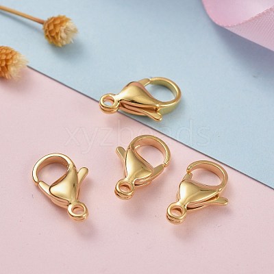 304 Stainless Steel Lobster Claw Clasps STAS-H352-01G-G-1