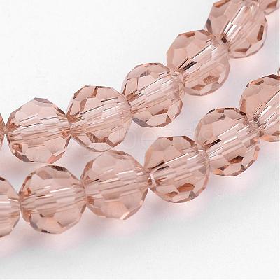 Transparent Glass Bead Strands GLAA-G013-4mm-90-1
