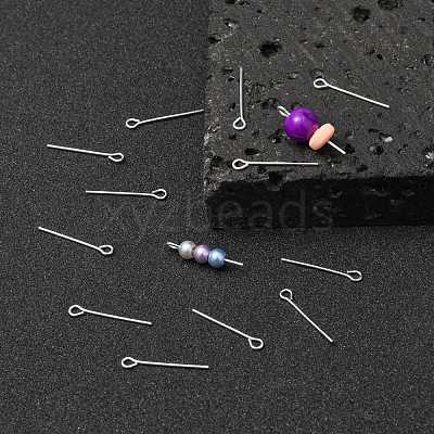 Silver Color Plated Iron Eye Pin X-EPS2.0cm-1