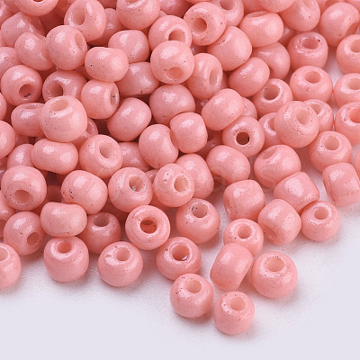 Baking Paint 8/0 Glass Seed Beads SEED-Q025-3mm-L11-1