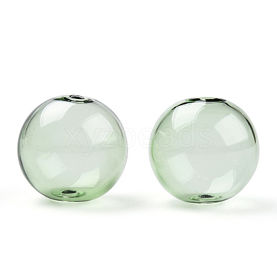 Transparent Blow High Borosilicate Glass Globe Beads LS-X-GLAA-T003-09D-1