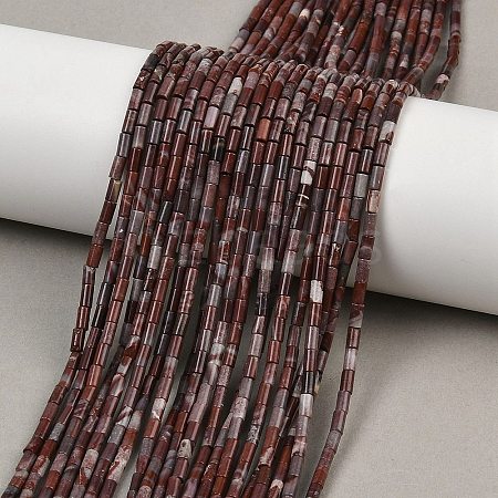 Natural Red Rainbow Jasper Beads Strands G-M389-21-1