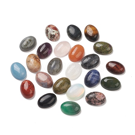 Natural & Synthetic Mixed Gemstone Cabochons G-M396-07-1