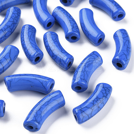 Opaque Crackle Acrylic Beads X1-MACR-S372-001N-013-1