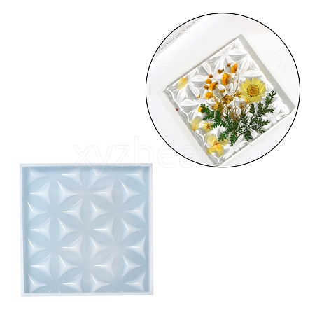 DIY Life of Flower Textured Cup Mat Silicone Molds SIMO-H009-05F-1