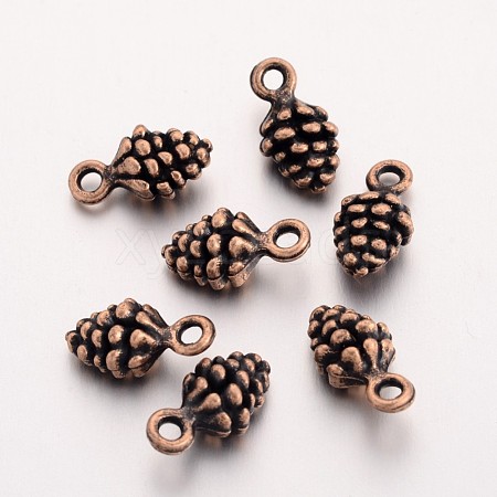 Tibetan Style Alloy Pendants S-TIBEP-ZA10-0909Y-R-1