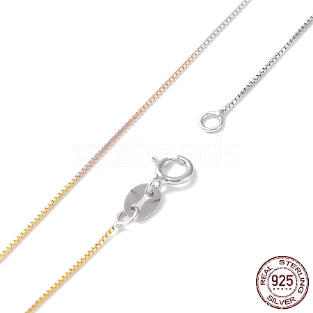 925 Sterling Silver Chain Necklaces for Women NJEW-A014-05-1