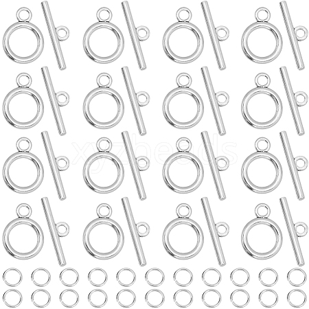 60Pcs Tibetan Style Alloy Toggle Clasps FIND-SP0001-23AS-1