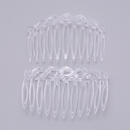 Plastic Twist Comb Hair Clip Combs OHAR-WH0018-01D-1