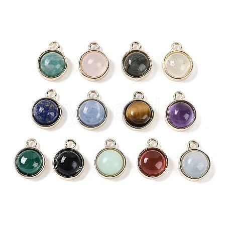 Natural Mixed Stone Pendants G-K372-03G-1