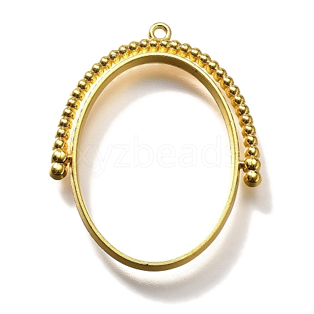 Alloy Open Back Bezel Pendants PALLOY-I223-11G-1