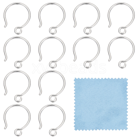 BENECREAT 925 Sterling Silver Earring Hooks STER-BC0002-14A-1