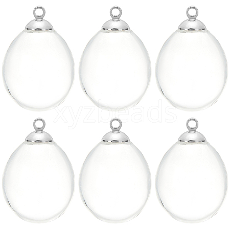10Pcs Alloy Bead Cap Pendant Bails FIND-SC0010-61-1