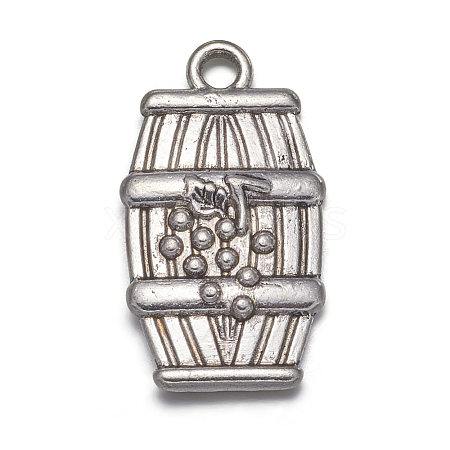 Tibetan Style Alloy Pendants TIBEB-A11923-AS-FF-1