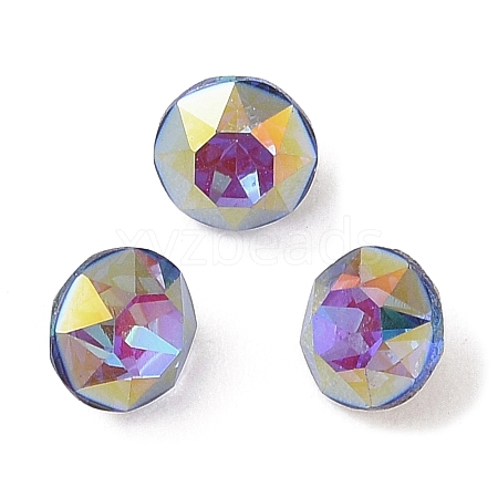 Glass Rhinestone Cabochons RGLA-L029-09A-BBLA-1