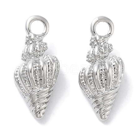 Brass Micro Pave Cubic Zirconia Pendants KK-C077-04P-1