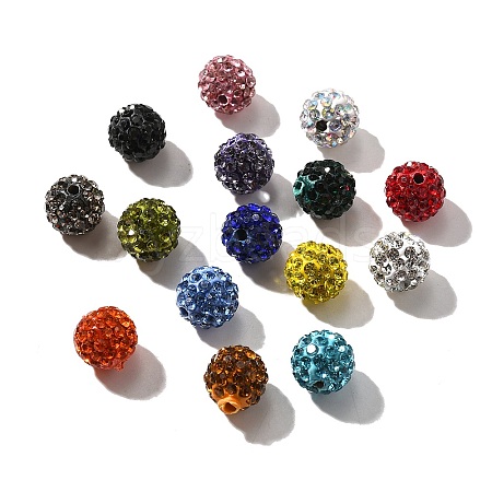 Pave Disco Ball Beads RB-XCP0001-08-1