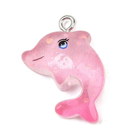 Ocean Theme Transparent Resin Pendants RESI-I351-03P-03-1