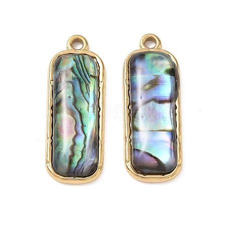 Natural Paua Shell Pendants SA-CBA11D7-11B-G-1
