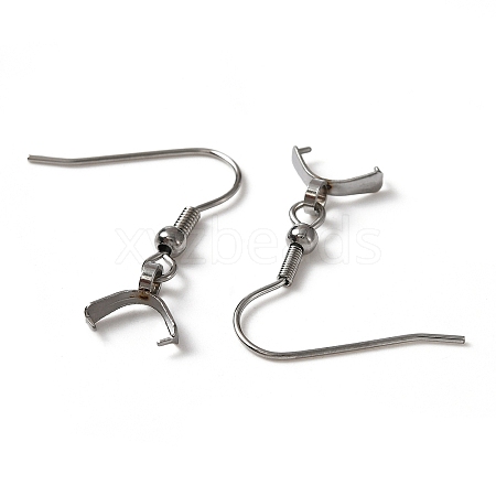 304 Stainless Steel Earring Hooks X-STAS-WH0035-14P-1