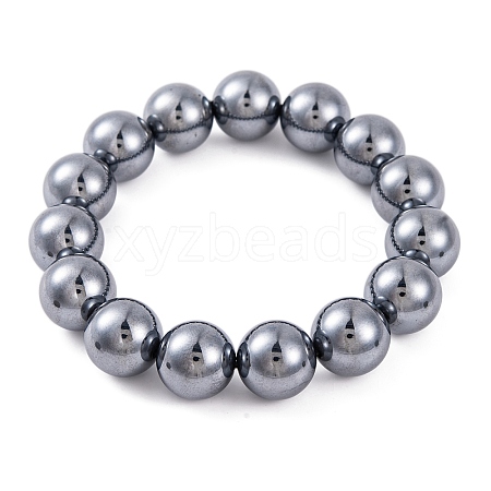 Terahertz Stone Beads Stretch Bracelets BJEW-L666-01A-01-1