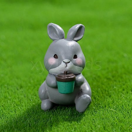 Resin Rabbit Miniature Ornaments PW-WGF87E4-05-1